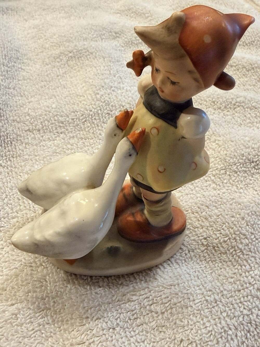 Vintage Goebel Hummel Goose Girl Figurine Model 47 3/0 TMK-2 Full Bee Germany